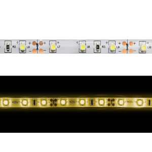 Tira de LEDs externa 3528 60L/M amarillo 12v x metro