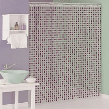 Cortina Baño 180x180 Cm. Botones + Ganchos