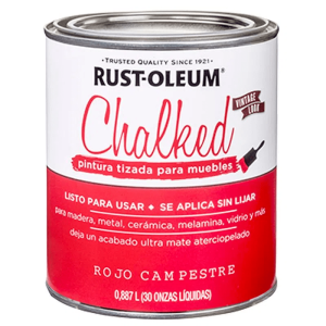 Chalked Pintura Tizada Rojo Campe 0.887L