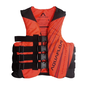 Chaleco Aquafloat SKI 4T Naranja Fluo-Negro