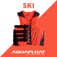 Chaleco Aquafloat SKI 4T Naranja Fluo-Negro
