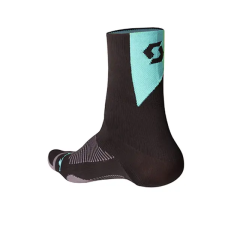 Medias De Ciclismo Scott Alta 15 Color Negro Turquesa