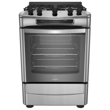Cocina Multigas Whirlpool Inox 4h Encedido Eléctrico