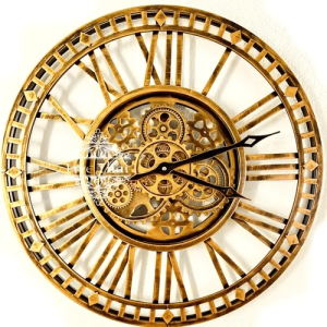 Reloj De Pared Deco Tuercas Living Moderno