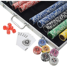 Juego de Póker con Maletín y 1000 Fichas Láser Aluminio Set de Póquer