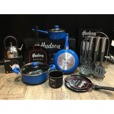 Set Olla Bifera Jarro Utensili Panquequ Pava Hudson Teflon