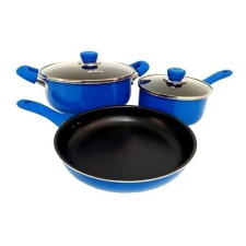 Set Olla Bifera Jarro Utensili Panquequ Pava Hudson Teflon