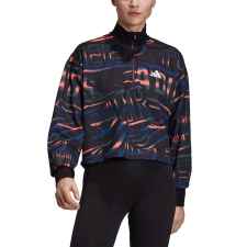 Buzo Adidas Estampado Con Medio Cierre De Mujer