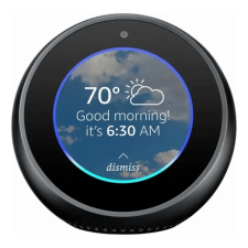Amazon Echo Spot con asistente virtual Alexa, pantalla integrada de 2.5" black 110V/240V