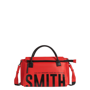 Cartera GOTHAM RED MIDI TOTE Jackie Smith