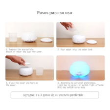 Humidificador Difusor Aromatizador Ultrasonico 300ml X 6 Un