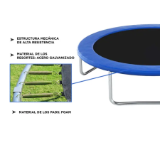 Cama Elástica Gadnic T8FT 2,44 mts con Red de Seguridad Reforzada Hasta 100kg