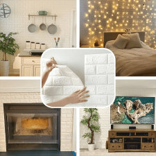 Pared Decorativa Placa Autoadhesiva 3d X 10 Placas
