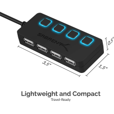 Sabrent HUB 4 Puertos USB 2.0