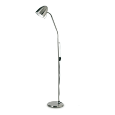 Lampara De Pie Focus E27 Cromado Ovoide Flexible Led