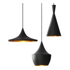 Lámpara Colgante Moderna Pantalla Cobre Diseño Tom Dixon Sd