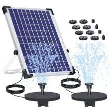 Double Solar Fountain Omb Of 12 W Integrated Double 2000 Mah