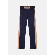 Pantalón En Dos Tonos Con Logotipo