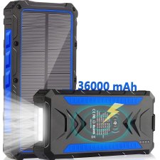 Cargador Solar Qi Inalámbrico De 36000 mAh